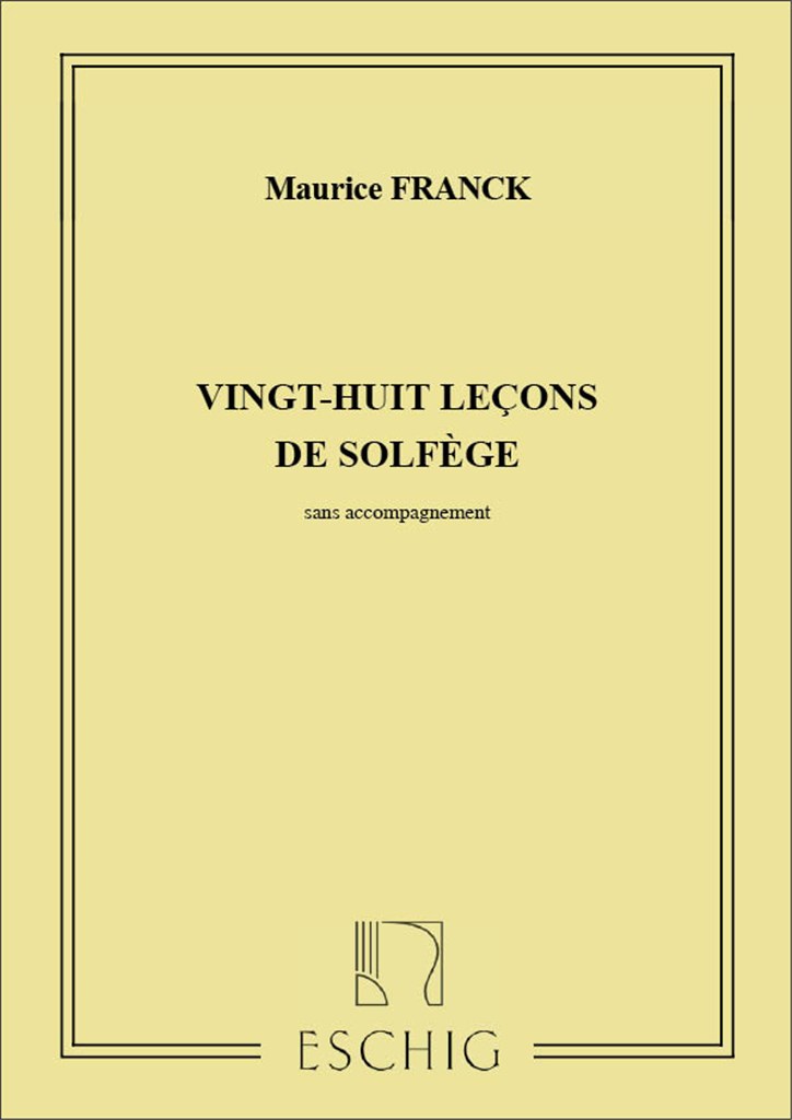 28 Lecons Solfege Sans Piano